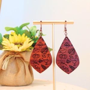 Autumn Vibes Padauk Earrings